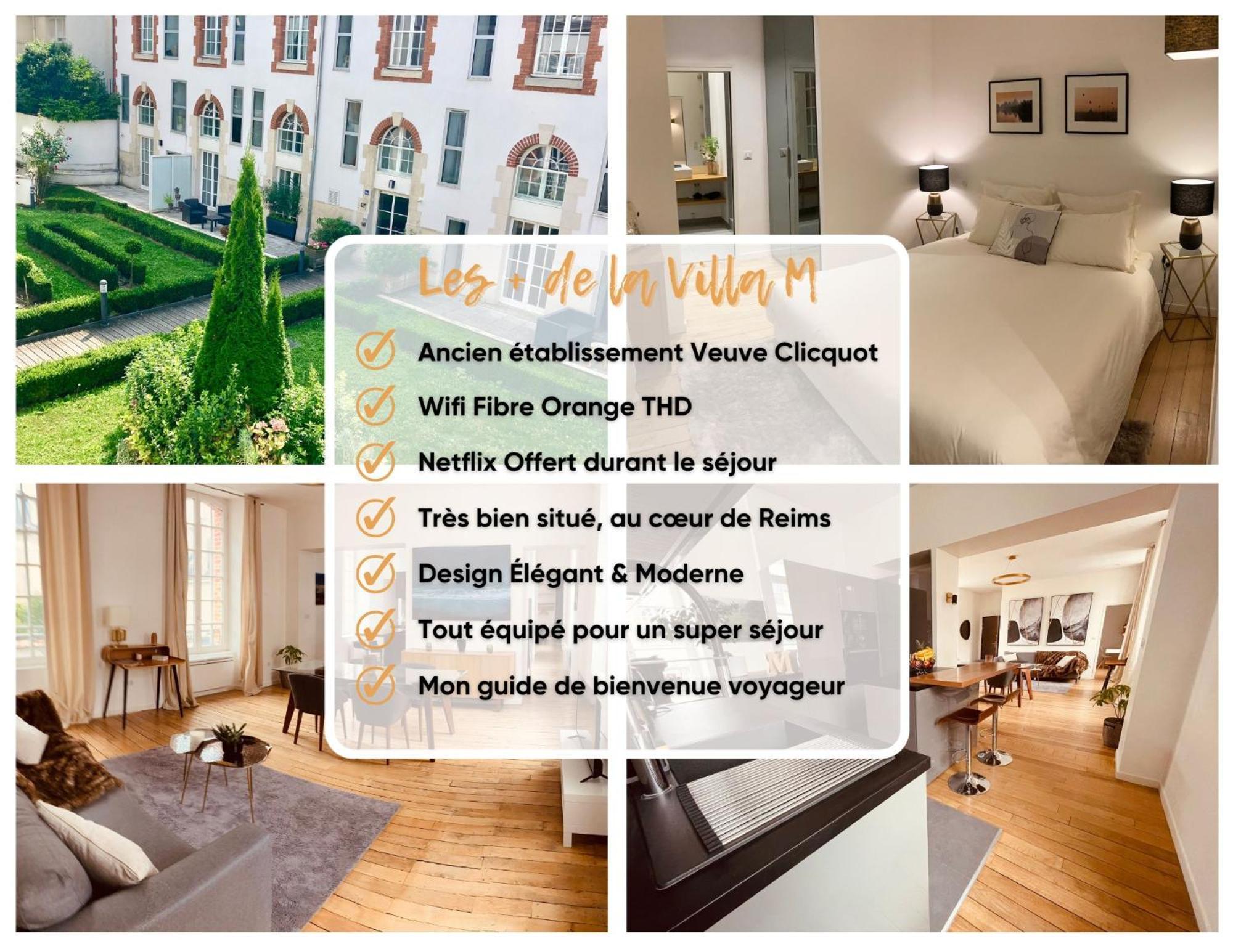 So Guest- Luxueux Appartement, Ancienne Maison De Champagne Proche Cathedrale ランス エクステリア 写真